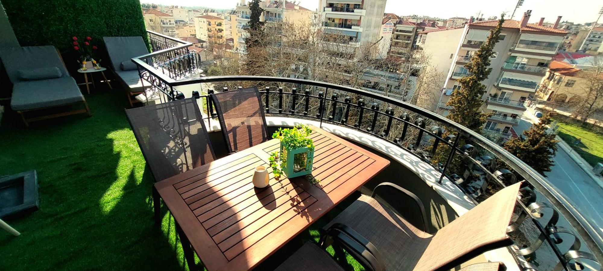 Sky View Suite Serres Buitenkant foto